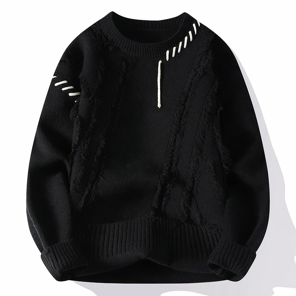 Einzigartiger Patchwork Pullover