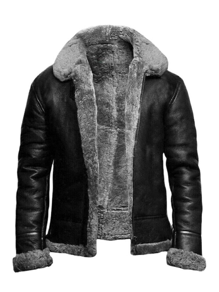 Lederlook Slim Fit Kurze Länge Gefüttert mit Teddyfleece