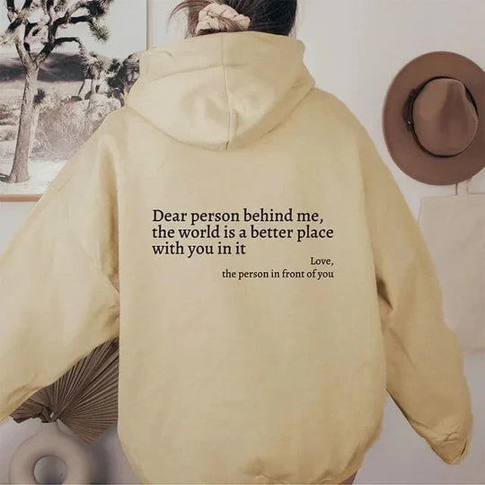 Bequeme Hoodie mit Print