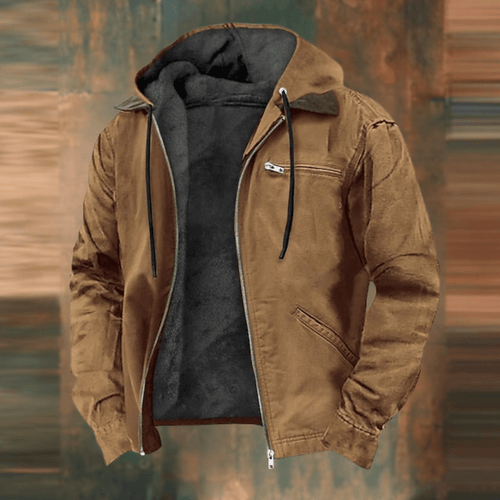 Vielseitige Bequeme Herrenjacke mit Robustem Lässigen Design