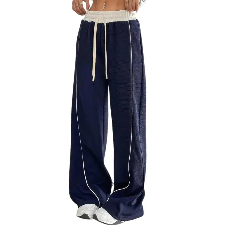 Jogginghose mit Weitem Bein und Verstellbarem Bund
