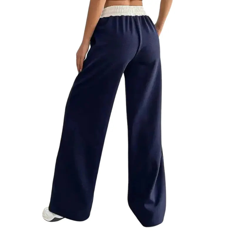 Jogginghose mit Weitem Bein und Verstellbarem Bund
