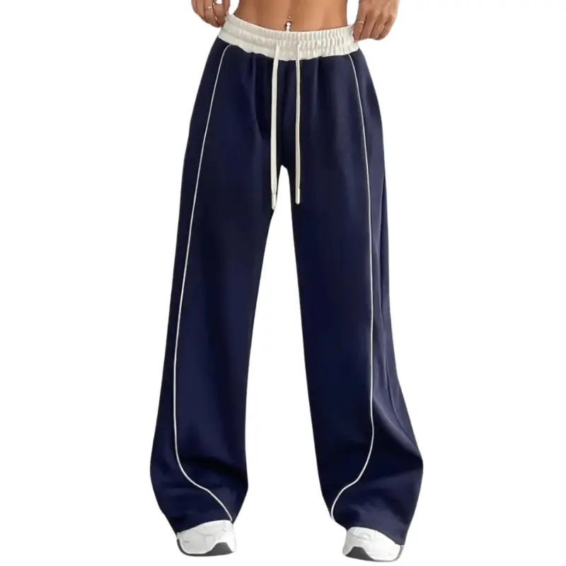 Jogginghose mit Weitem Bein und Verstellbarem Bund