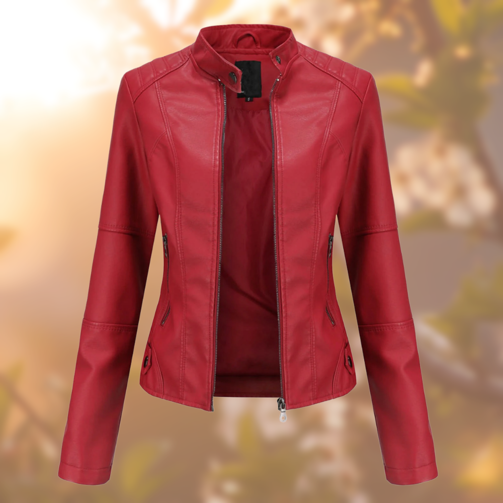 Elegante Lederjacke für Frauen