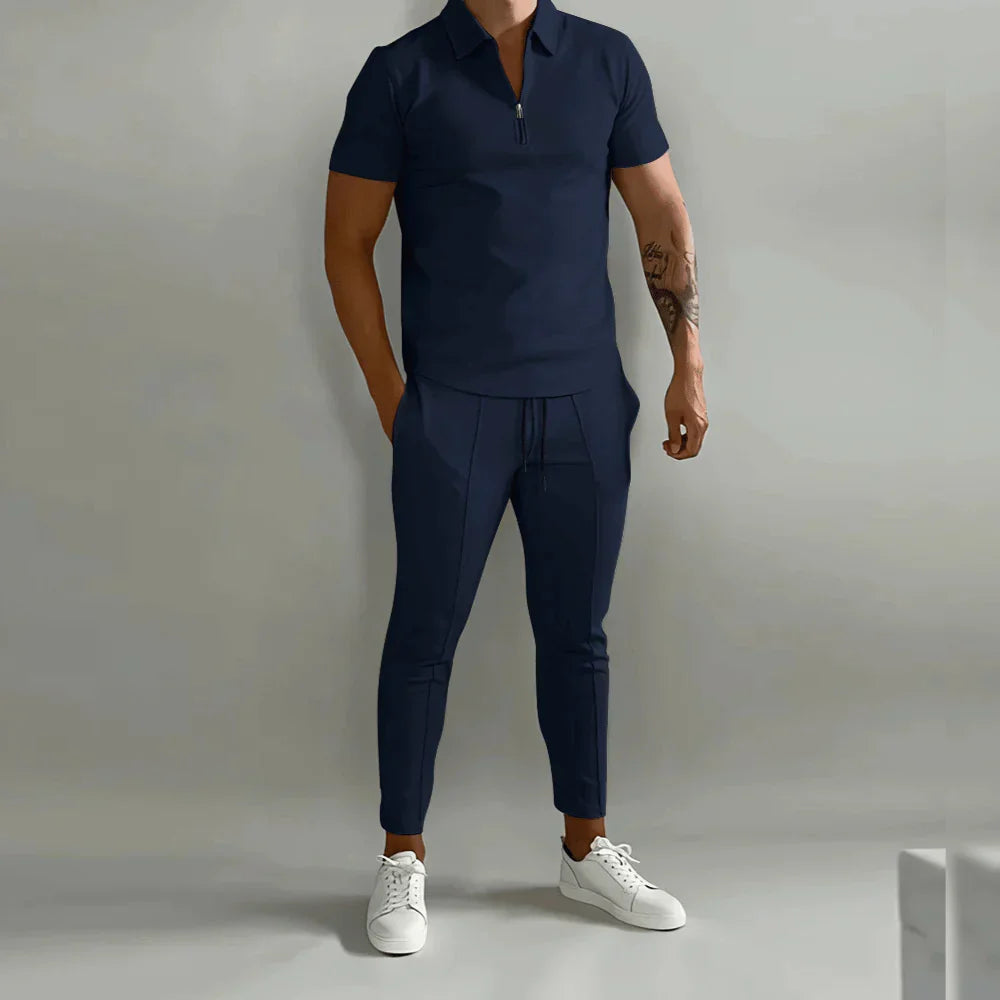 Elegantes Herren-Set bestehend aus Polo und eleganter Hose