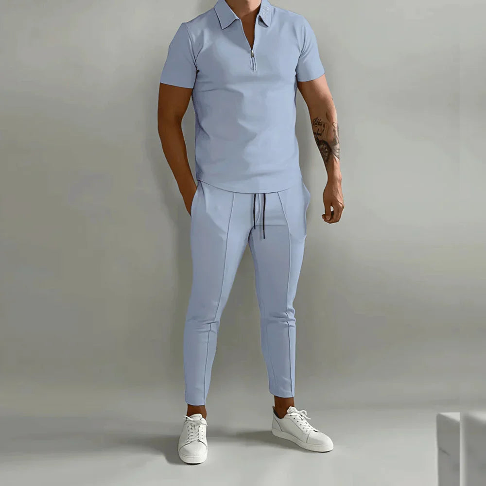 Elegantes Herren-Set bestehend aus Polo und eleganter Hose