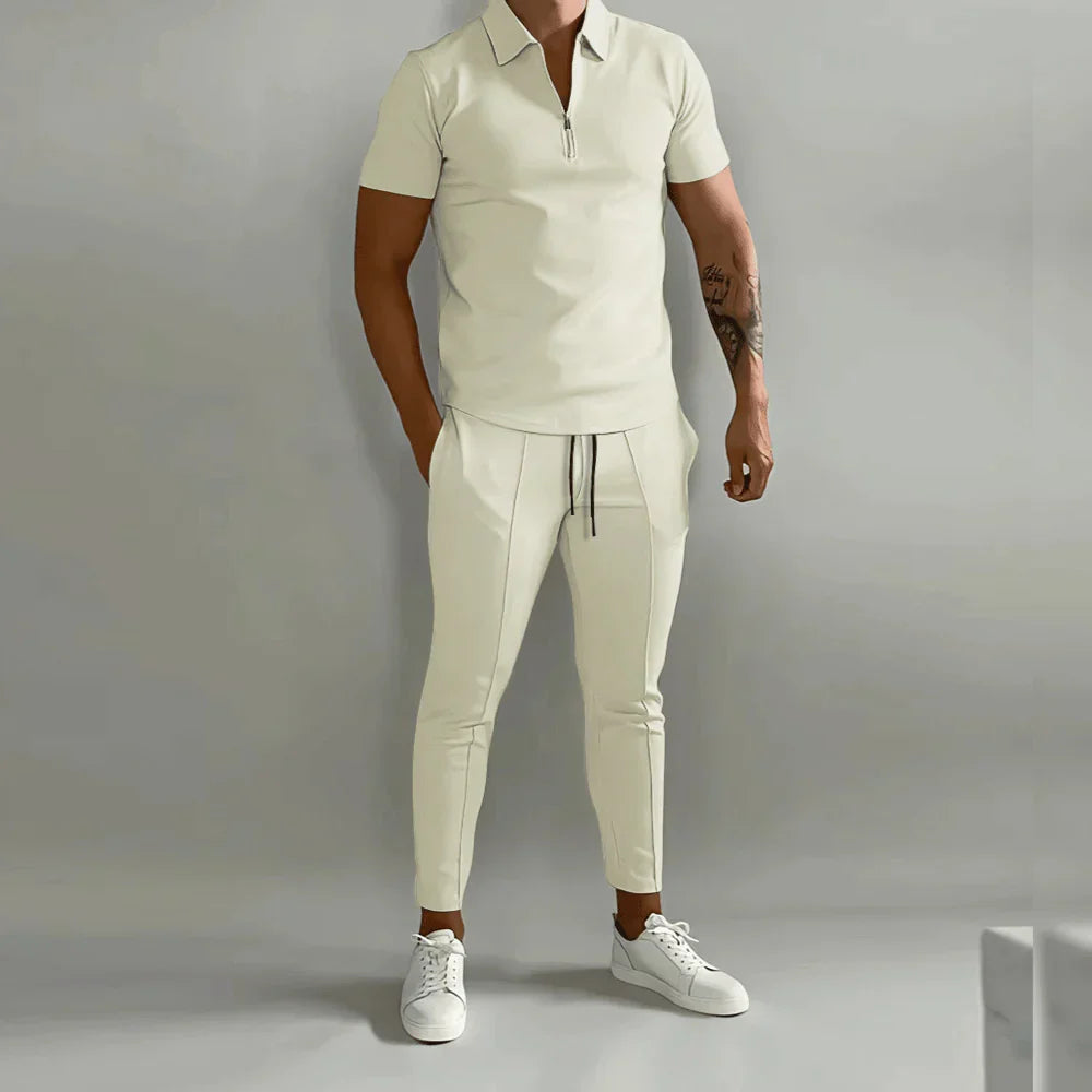 Elegantes Herren-Set bestehend aus Polo und eleganter Hose