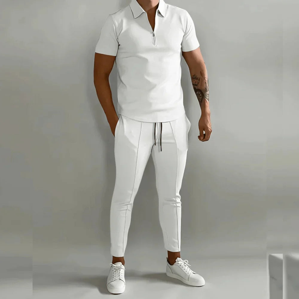 Elegantes Herren-Set bestehend aus Polo und eleganter Hose