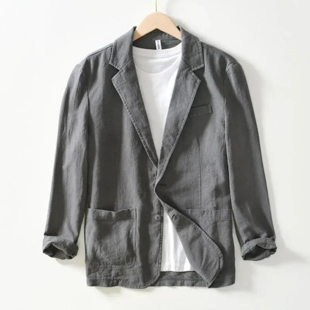 Lässiger Leinen Blazer