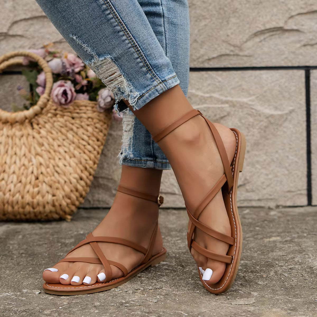ShopNory | Elegante Römische Strand Modische Sandalen Damen Sommer