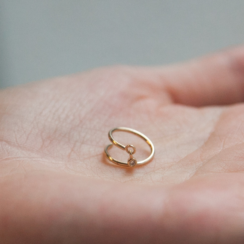 Doppel Ohrringe - 16K vergoldet | Shop Nory