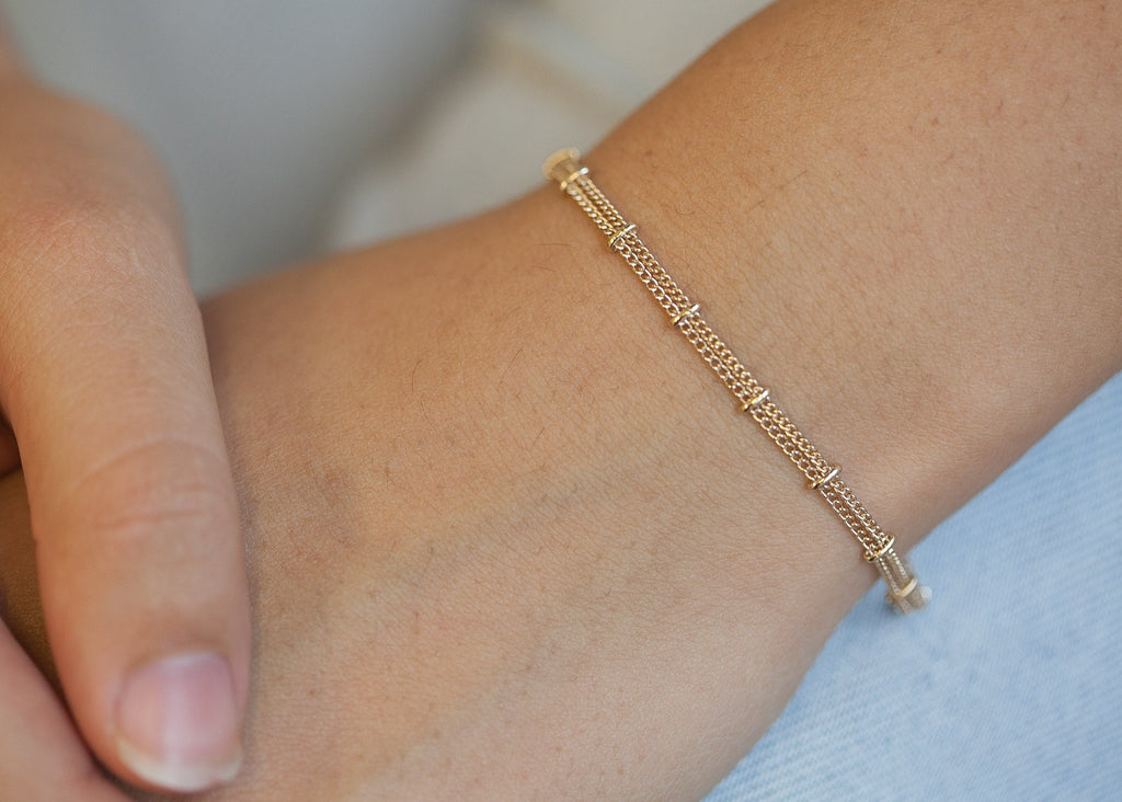 Doppelarmband 16K vergoldet | Shop Nory