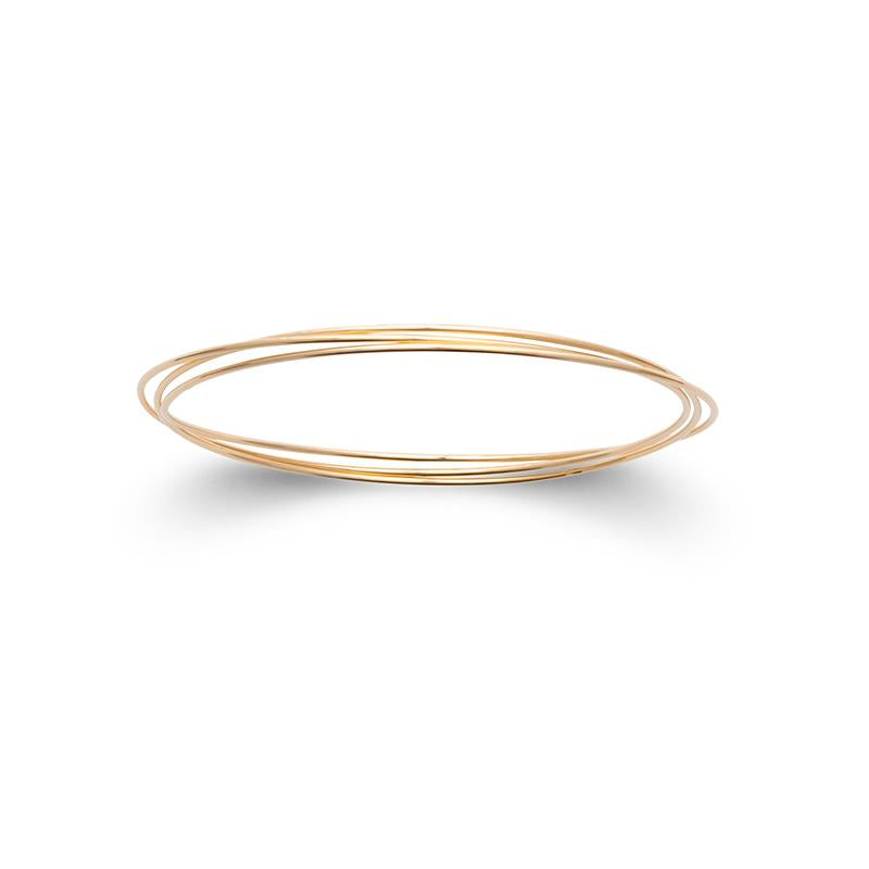 Drei ineinandergreifende vergoldete Armreifen – Eleganz im minimalistischen Design | Shop Nory