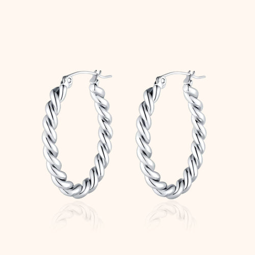 Geflochtene Creolen - Fleur | Shop Nory