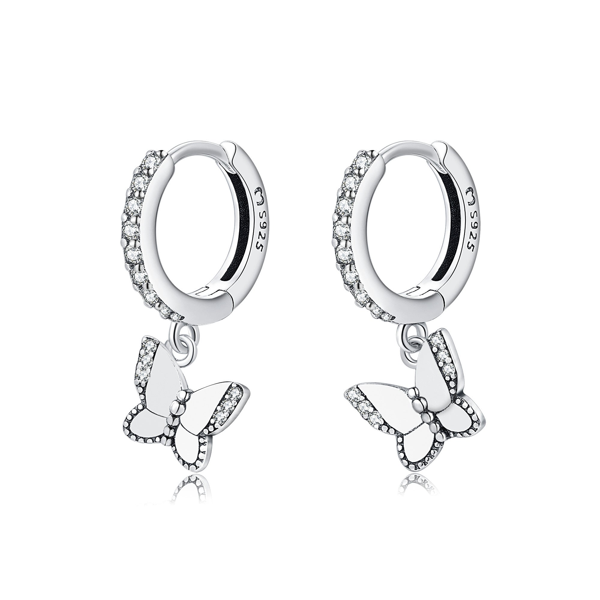 Strahlende Schmetterlings-Ohrringe – Lyrielle | Shop Nory