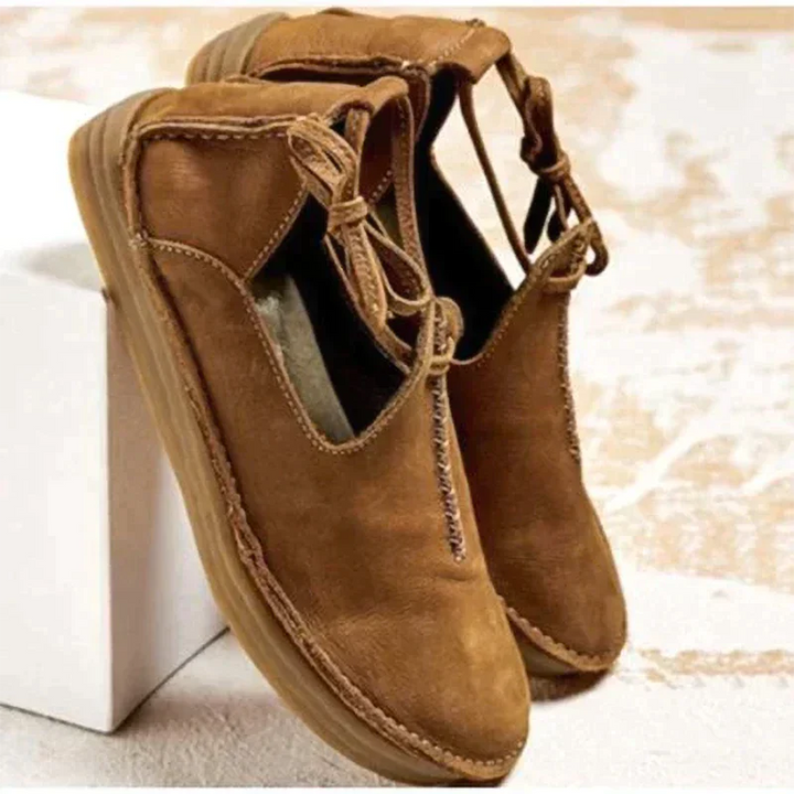 Leder-Damenschuhe für Den Herbst