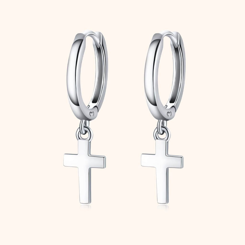 Ohrringe mit Kreuzanhänger - Aurelia | Shop Nory