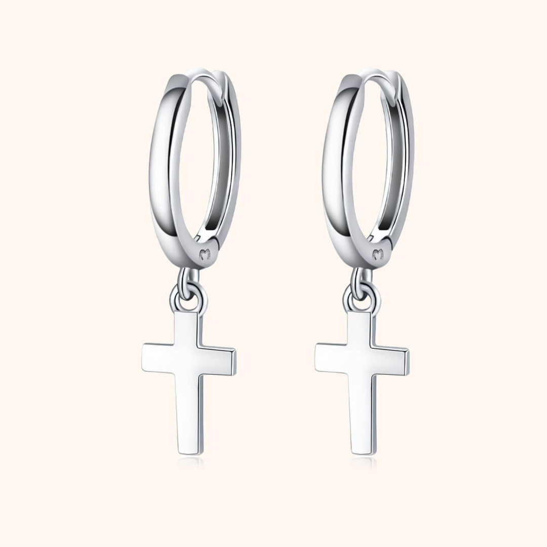 Ohrringe mit Kreuzanhänger - Aurelia | Shop Nory