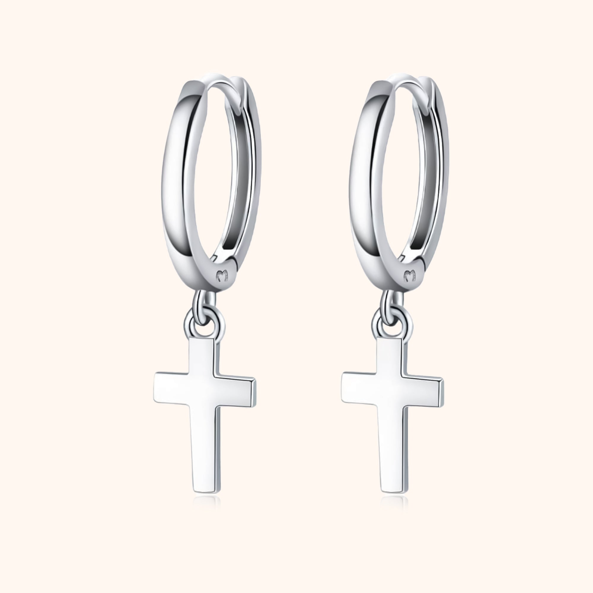 Ohrringe mit Kreuzanhänger - Aurelia | Shop Nory