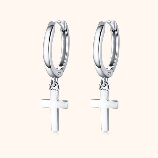 Ohrringe mit Kreuzanhänger - Aurelia | Shop Nory