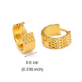 Dicke Korbwaren Huggie Creolen Hoop Ohrringe | Shop Nory