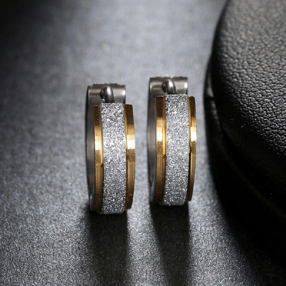 Gold & Silver Titanstahl Antiallergische Kleine Creolen | Shop Nory