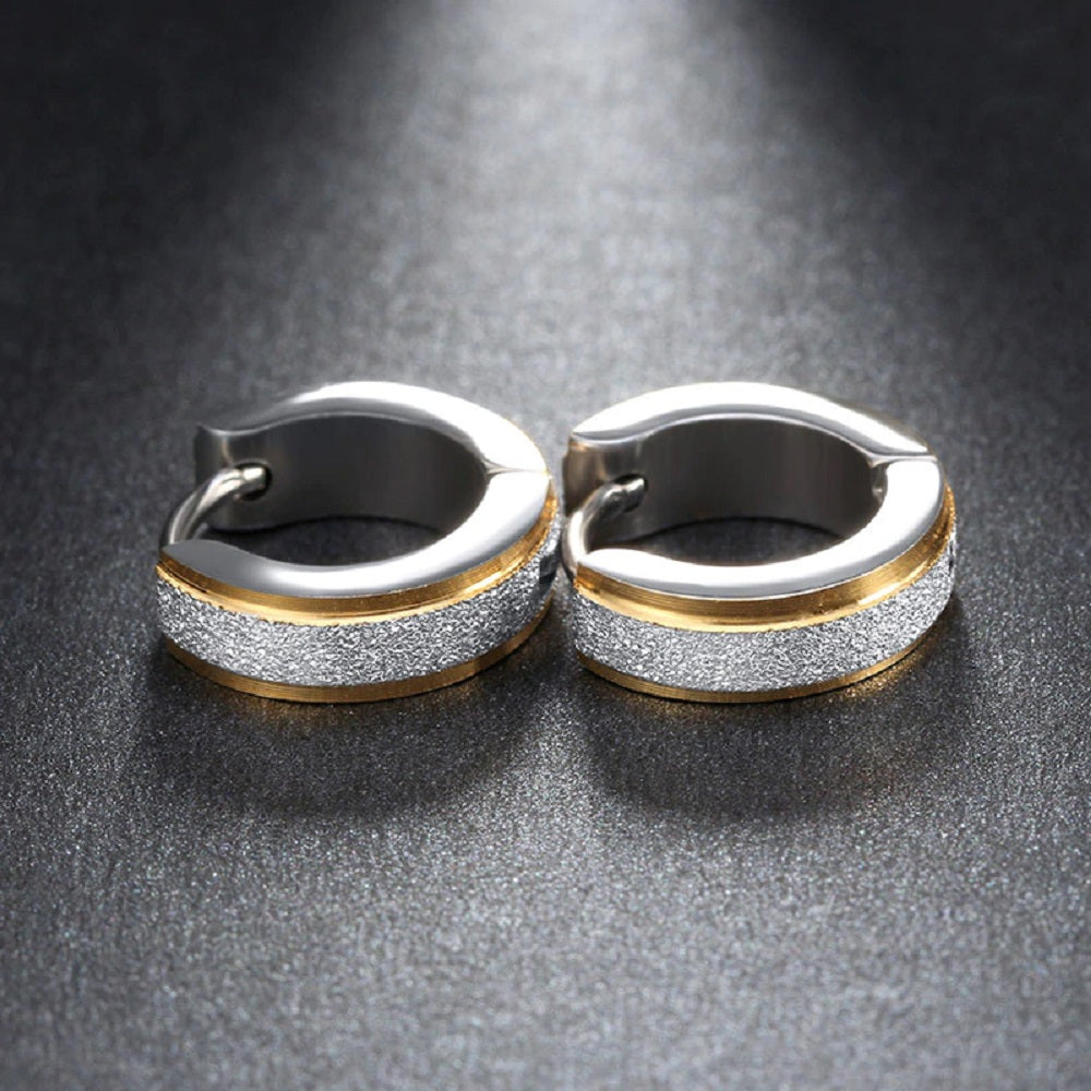 Gold & Silver Titanstahl Antiallergische Kleine Creolen | Shop Nory