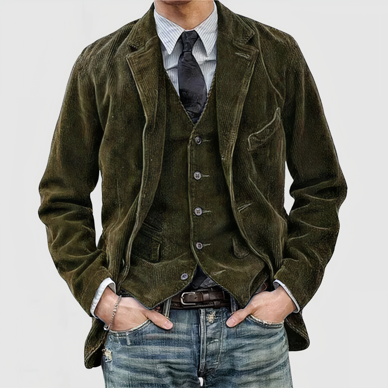 Lässige Cordjacket