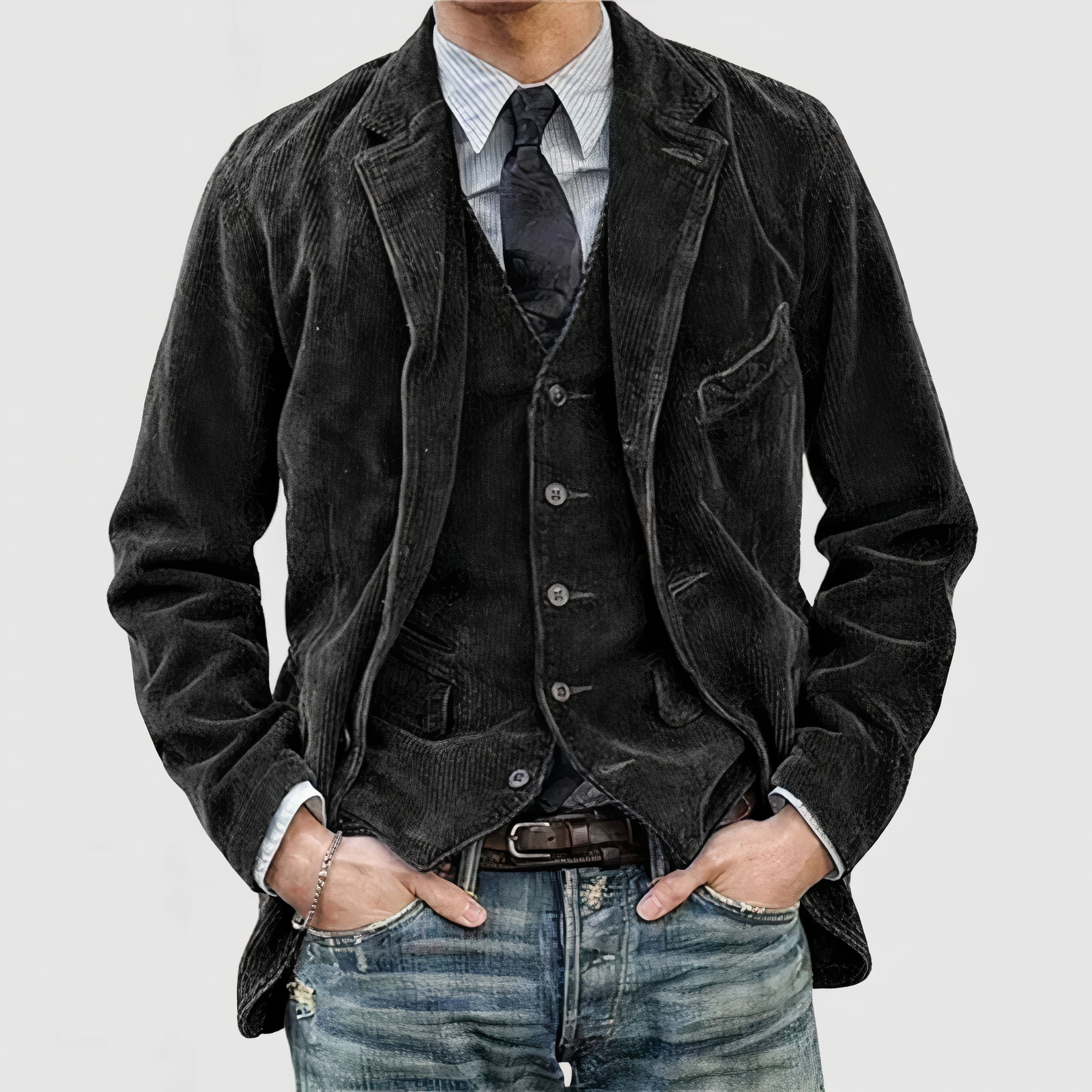 Lässige Cordjacket