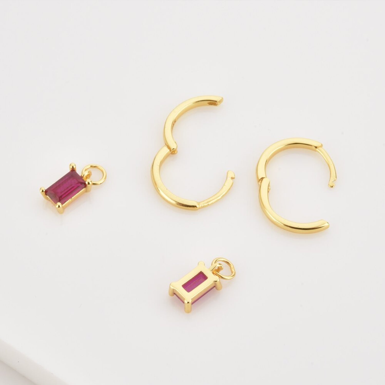 925 Sterlingsilber Gold Zirkon CZ Tropfenohrringe | Shop Nory