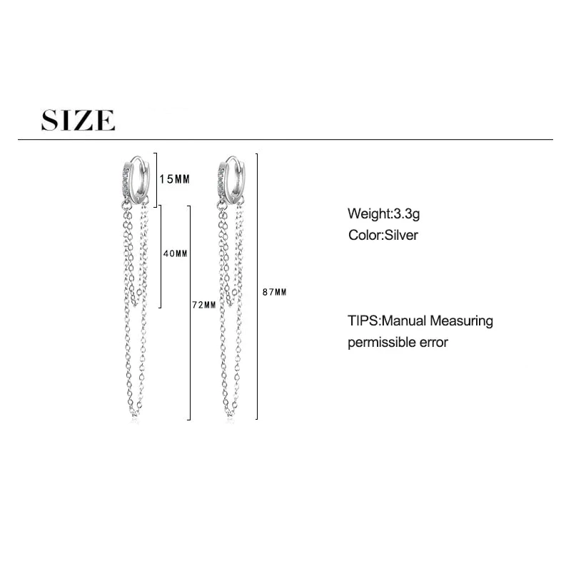 Glänzende Kettenohrringe | Shop Nory