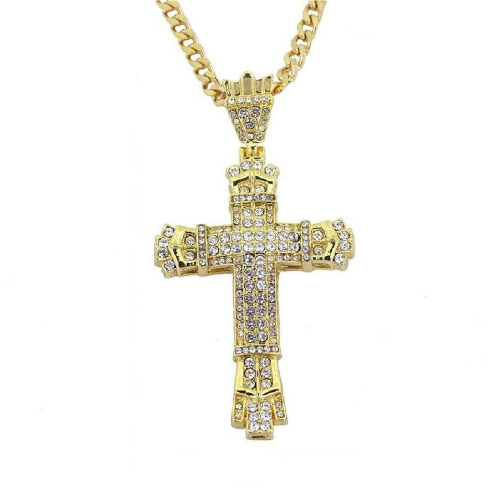 Luxus Infinity Strass Kreuz Anhänger & Halskette | Shop Nory