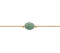 Echtsteinarmband - Grüner Quarzit - 18K vergoldet | Shop Nory