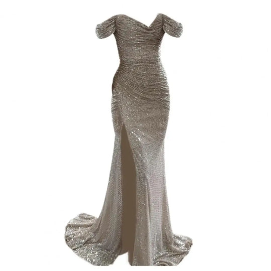 Kleid Elegant Off-Shoulder Abendkleid