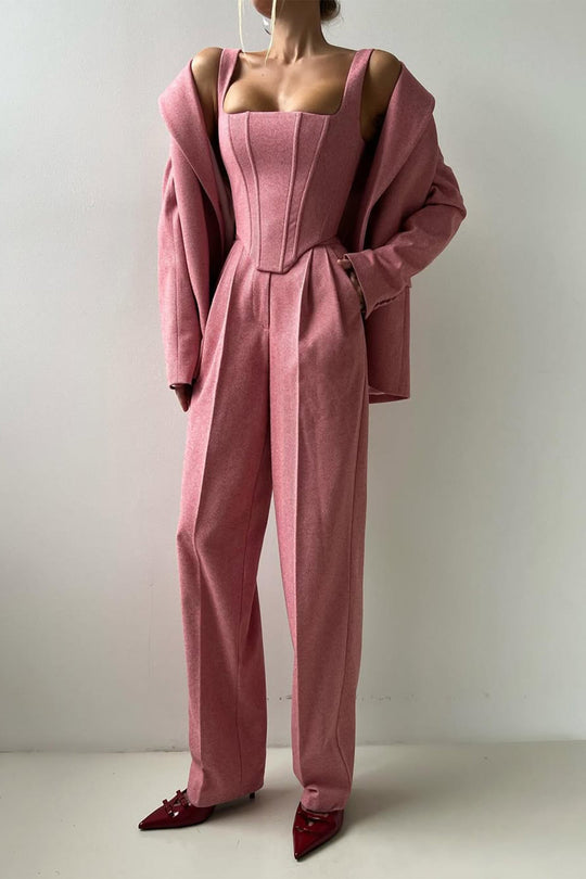 Dreiteiliger Anzug mit Doppeltem Blazer