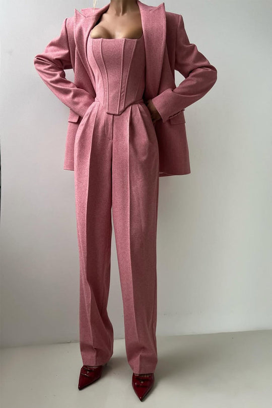 Dreiteiliger Anzug mit Doppeltem Blazer