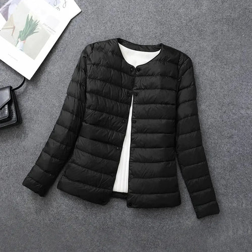 Damen Ultraleichte Gesteppte Daunenjacke