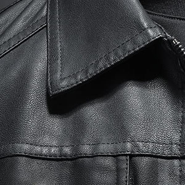 Klassische Stylische Herren Lederjacke