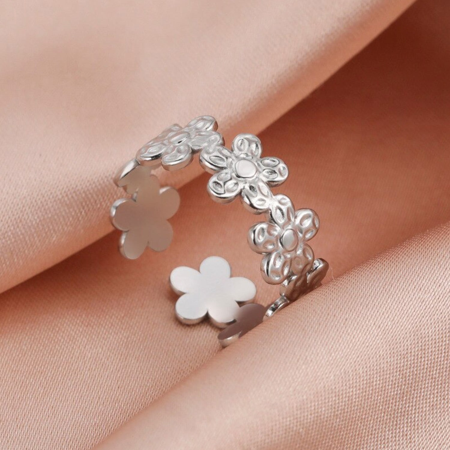 Edelstahl Gänseblümchenring | Shop Nory
