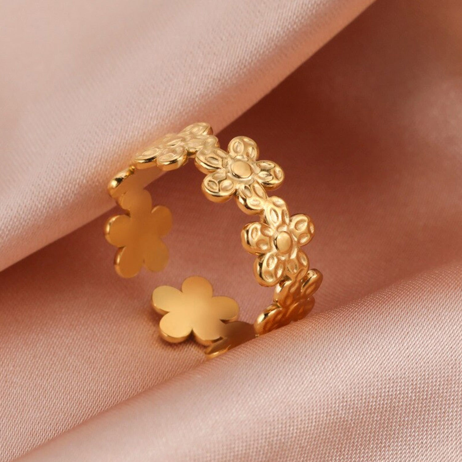Edelstahl Gänseblümchenring | Shop Nory