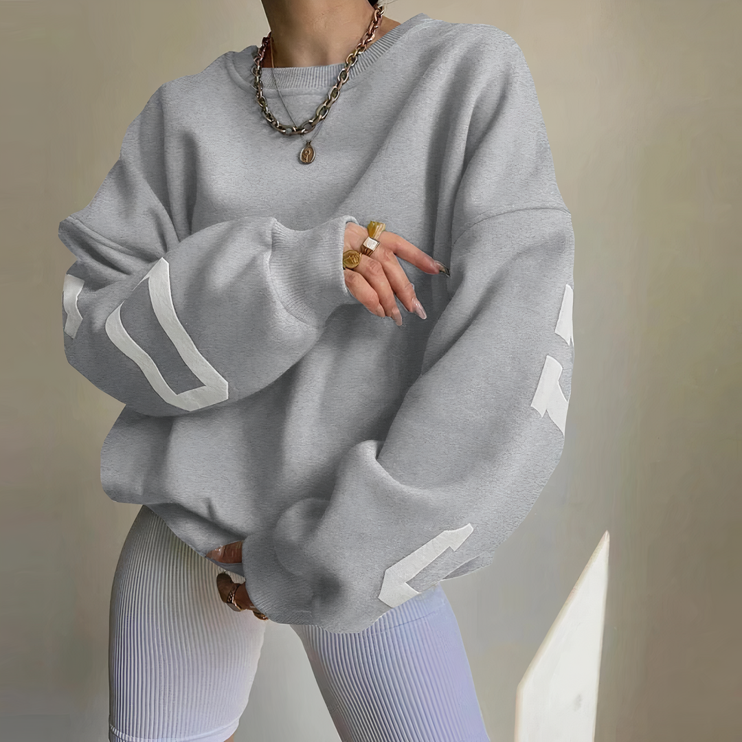 Pullover mit Buchstabenaufdruck
