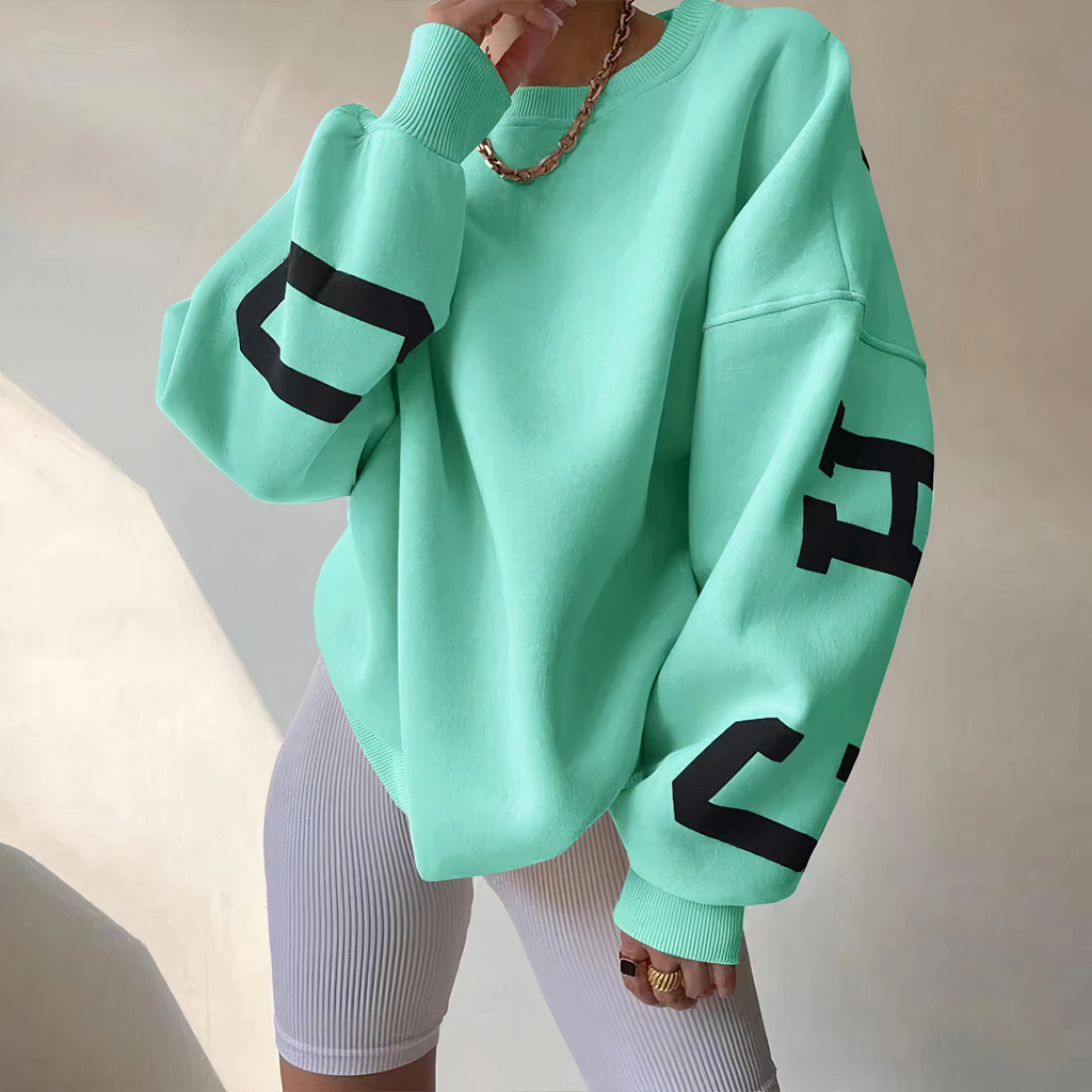 Pullover mit Buchstabenaufdruck