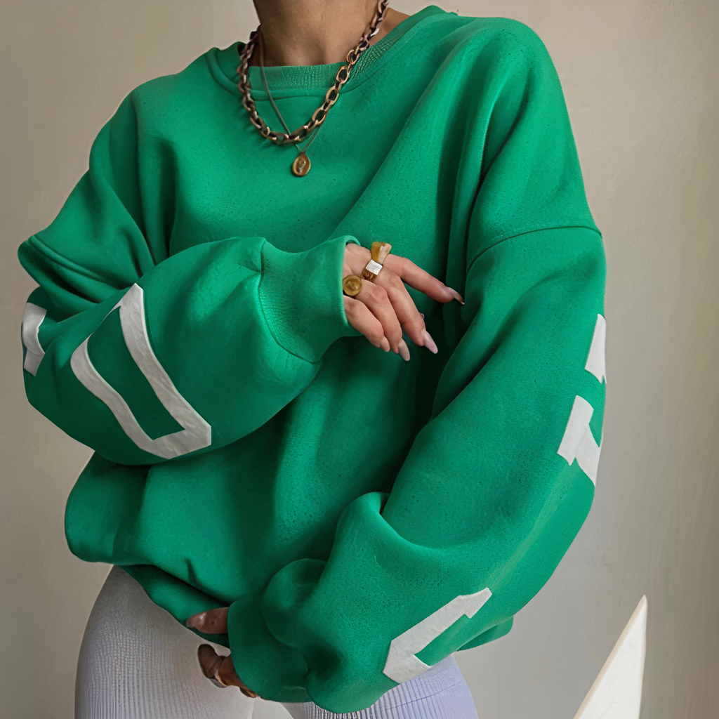 Pullover mit Buchstabenaufdruck
