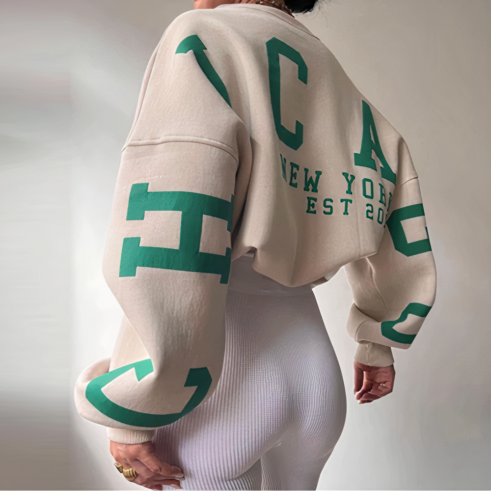 Pullover mit Buchstabenaufdruck