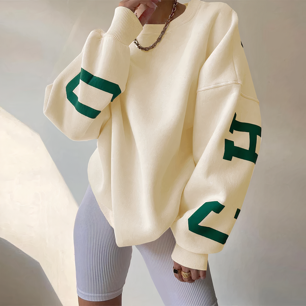 Pullover mit Buchstabenaufdruck