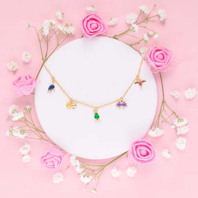 Bunte Anhänger-Halskette | Shop Nory