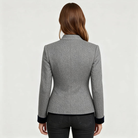 Damen Kurzjacke mit Mehrknopfleiste und Farbakzenten | ShopNory