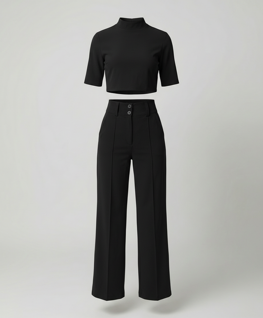 Shop Nory | Eleganz Tailliertes Herbst-Hosenset für Stilvolle Looks
