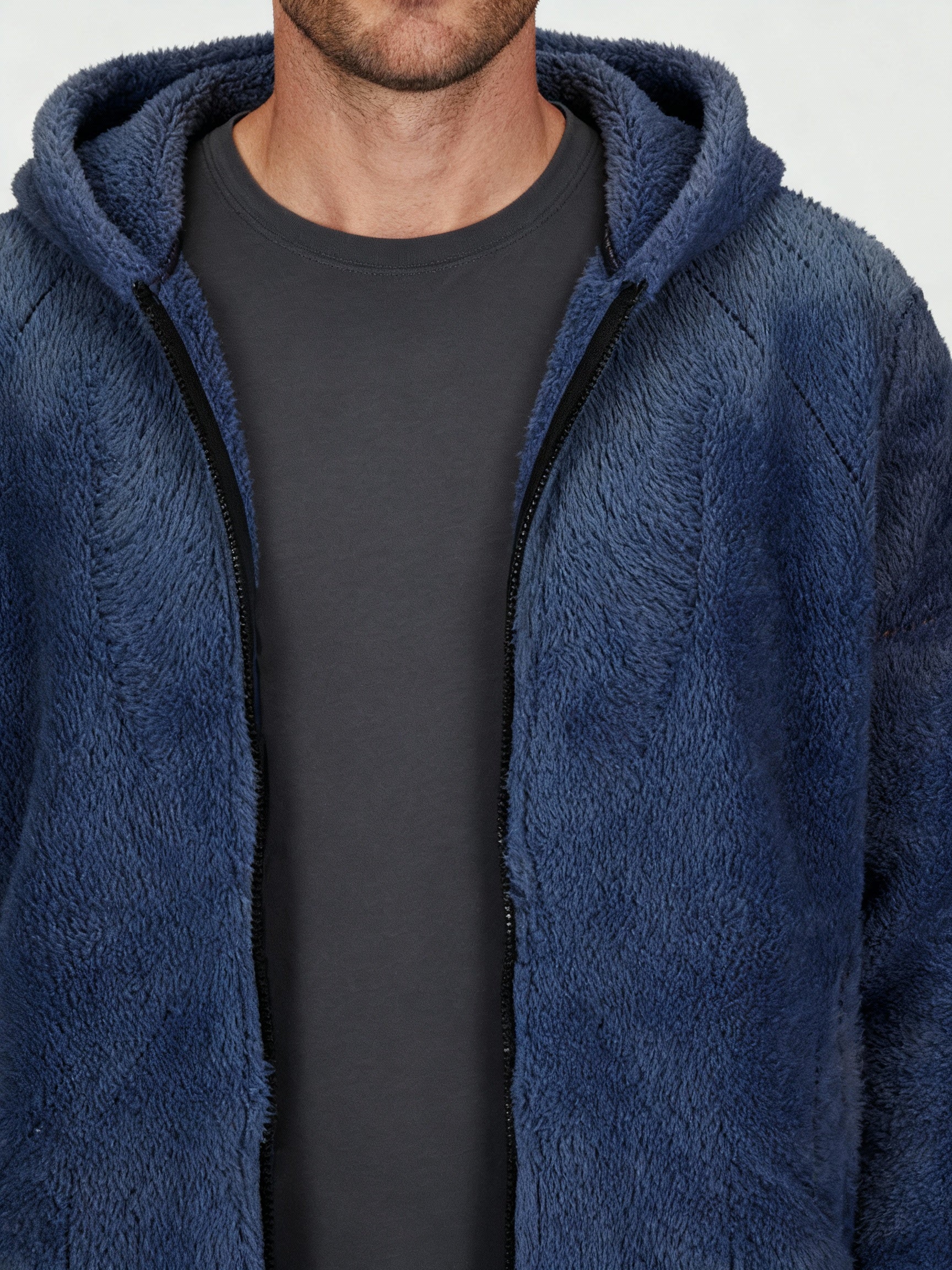 Schwere Fleece Winterjacke