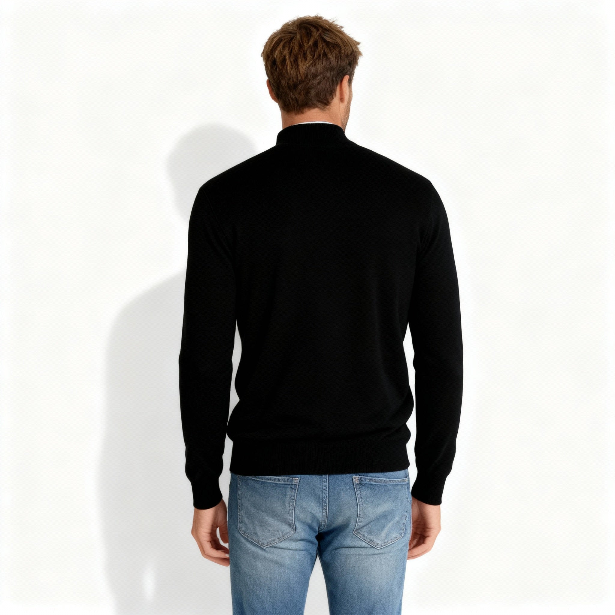 V-Ausschnitt Zipper Pullover